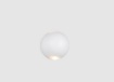 Immagine di Applique Piccola Sfera Alluminio Bianco Bi-Emissione Led IP54 Ø10 cm Avisio Trio Lighting