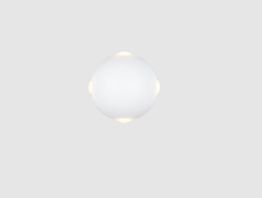 Immagine di Lampada da Parete Sfera Led Quadri-Emissione IP54 Ø10 cm Avisio Bianca Trio Lighting