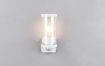 Immagine di Applique Bianco Diffusore Cilindro Trasparente con Sensore Movimento Bonito IP44 Trio Lighting 