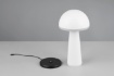 Immagine di Lampada da Tavolo Fungo Bianco Led CCT IP54 USB + Ricarica a Induzione Trio Lighting 