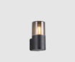 Immagine di Applique Cilindro Nero per Ingresso Esterno Hoosic 1xE27 IP44 Trio Lighting