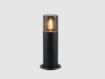 Immagine di Lampioncino Cilindro Nero Hoosic E27 H30 cm IP44 Trio Lighting 