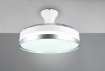 Immagine di Ventilatore Rotondo Titanio con Pale a Scomparsa e Led Dimmer 2700k - 6500k Lindberg Trio Lighting