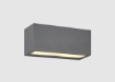 Immagine di Applique Rettangolo Antracite Bi-Emissione 2xE14 Mayenne IP44 Trio Lighting 