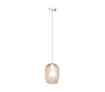 Immagine di Lampadario Pendente Vetro Rigato Per Isola Cucina Moderna Tender 1181 Top Light