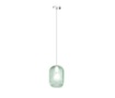 Immagine di Lampadario Pendente Vetro Rigato Per Isola Cucina Moderna Tender 1181 Top Light