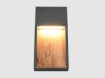 Immagine di Lampada da Parete Outdoor Salmon Antracite con Effetto Legno Led IP44 Trio Lighting