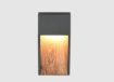 Immagine di Lampada da Parete Outdoor Salmon Antracite con Effetto Legno Led IP44 Trio Lighting