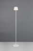 Picture of Piantana Bianca con Paralume Plissettato Suarez Led Touch Dimmer con Batterie Ricaricabili IP44 Trio Lighting