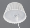 Picture of Piantana Bianca con Paralume Plissettato Suarez Led Touch Dimmer con Batterie Ricaricabili IP44 Trio Lighting