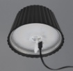 Immagine di Piantana Nera Decorativa per Esterno Suarez Led Touch Dimmer con Batterie Ricaricabili IP44 Trio Lighting