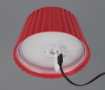 Immagine di Piantana Rossa Decorativa da Giardino Led Touch Dimmer con Batterie Ricaricabili Suarez IP44 Trio Lighting