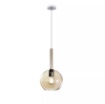 Immagine di Lampadario Pendente Isola Cucina Ampolla Vetro Sfera 20cm Future 1155 SM Top Light