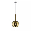 Immagine di Lampadario Pendente Isola Cucina Ampolla Vetro Sfera 20cm Future 1155 SM Top Light