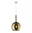 Immagine di Lampadario Moderno Ampolla Sfera Pendente Vetro 25cm Future 1155 SG Top Light