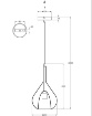 Immagine di Lampadario Pendente Per Cucina Goccia Vetro Verde Trasparente 1xE27 Lila Fabas 