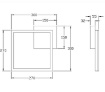 Immagine di Plafoniera Moderna Quadrato Led Dimmer Bard Nero Fabas