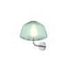 Immagine di Applique Da Parete Cromo Alpha Moderna Boccia Vetro Double Skin 1176 Top Light