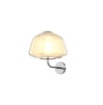 Immagine di Applique Da Parete Cromo Alpha Moderna Boccia Vetro Double Skin 1176 Top Light