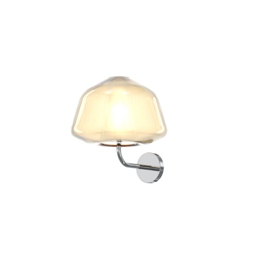 Picture of Applique Da Parete Cromo Alpha Moderna Boccia Vetro Double Skin 1176 Top Light