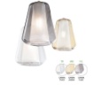 Immagine di Applique Moderna Cono Vetro Soffiato Gamma Struttura Cromo Double Skin 1176 Top Light