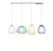 Immagine di Lampadario Binario Vetri Multicolor 4 Luci Per Tavolo Da Pranzo Double Skin Top Light