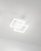 Picture of Plafoniera Bard Doppio Quadrato Led Dimmer Bard Bianco Fabas