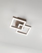 Picture of Lampada Moderna da Soffitto Doppio Quadrato Corten Bard Led 21w 3000k Fabas