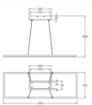 Picture of Sospensione Rettangolare Led 4000k Dimmer Bard Antracite Fabas