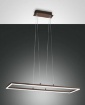 Picture of Lampadario Corten Design Minimal Rettangolare Led 52w 3000k Dimmer Bard Fabas 