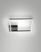 Picture of Grande Plafoniera Nera Quadrato Led Bard 45x45 cm Fabas