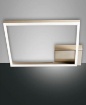 Picture of Grande Lampada Quadrata da Soffitto Led Bard Oro Opaco Fabas