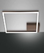 Immagine di Plafoniera Quadrata Corten Led Dimmer 45x45 cm Bard Fabas 