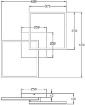 Picture of Plafoniera Antracite Bard Doppio Quadrato Led 4000k Dimmer Fabas