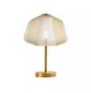 Immagine di Lampada Da Comodino Moderna Ottone Vetro Ambra Double Skin 1176 Top Light