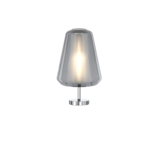 Immagine di Abat-jour Camera Da Letto Lampada Cono Vetro Fume Double Skin Gamma Top Light