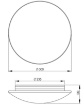 Immagine di Plafoniera Paralume 1xE27 Vetro Soffiato Bianco Ø30 cm Pandora IP44 Fabas 