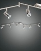 Immagine di Lampada con 6 Faretti Spot Orientabili Nichel Alice 6xGU10 Fabas