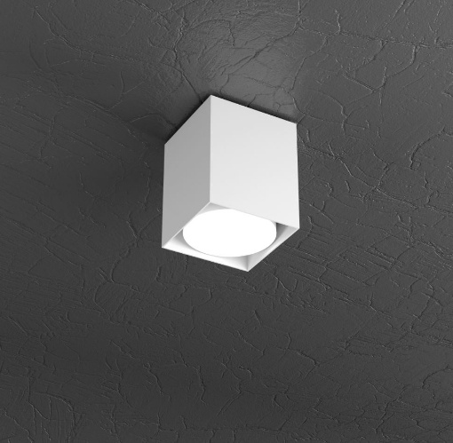 Picture of Faretto Da Soffitto Cubo Metallo Moderno Led Gx53 1129 PL10 Top Light