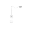 Immagine di Lampada Pendente Cilindro Vetro Con Decentramento Per Isola Cucina Top Light Cilinder 1078/S1-S