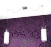 Picture of Lampadario Moderno Cilindri Vetro Con Decentramento Per Cucina Top Light Cilinder 1078/S2-S