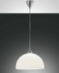 Immagine di Lampada a Sospensione Illuminazione Tavolo da Pranzo Vetro Bianco 1xE27 Nice Ø36 cm Fabas