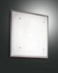 Immagine di Lampada da Soffitto Lastra Vetro Bianco Quadrata 40x40 cm Maggie 2xE27 Fabas 