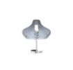 Immagine di Lampada Da Comodino Moderna Vetro Sagomato Struttura Cromo Dress Top Light 1191