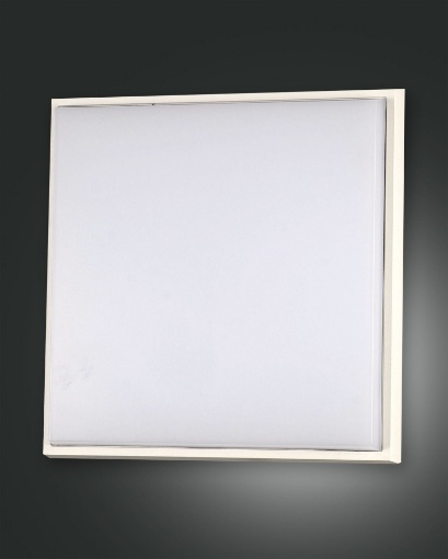 Immagine di Plafoniera Bianca Quadrata 30x30 cm IP54 Bagno Led 30w Desdy Fabas 