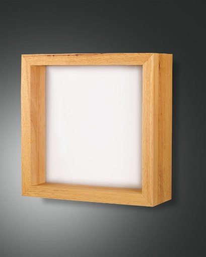 Immagine di Applique Quadrata Legno Quercia Diffusore Led 29w Window Fabas