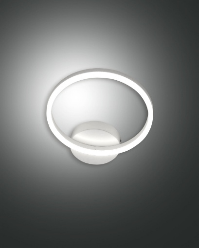 Picture of Lampada da Parete Anello Bianco Led 18w Dimmer Giotto Fabas