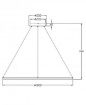 Picture of Lampadario Sospensione Grande Anello Bianco D.100 cm Giotto Led Dimmer Fabas 