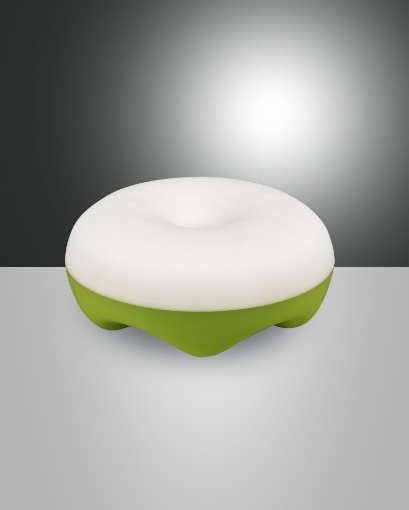 Immagine di Lampada Luce Notturna Comodino Bluma Verde Led Touch Dimmer D.17 cm Fabas  