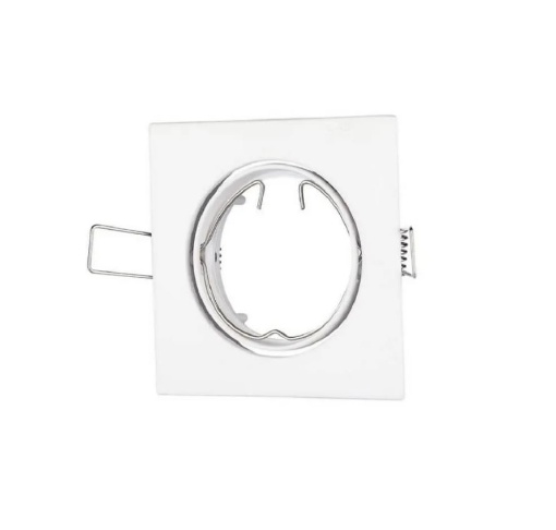 Immagine di Porta Faretto Incasso Quadrato Orientabile 8,2 cm GU10 Reflex Intec Light